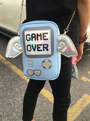 Borsa a tracolla Game Over con ali