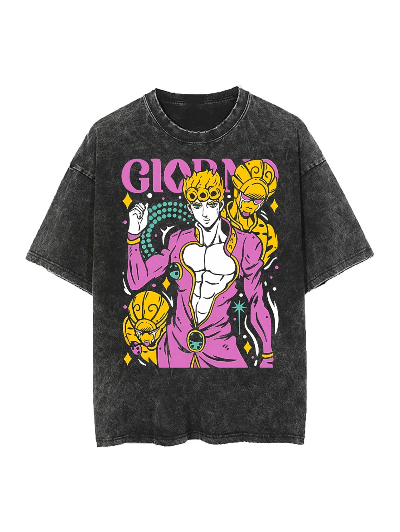 GIORNO GIOVANNA VINTAGE OVERSIZE TEE Kawaii Side