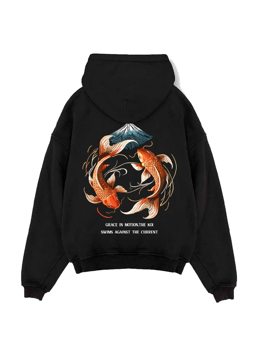 KOI FISH HOODIE Kawaii Side