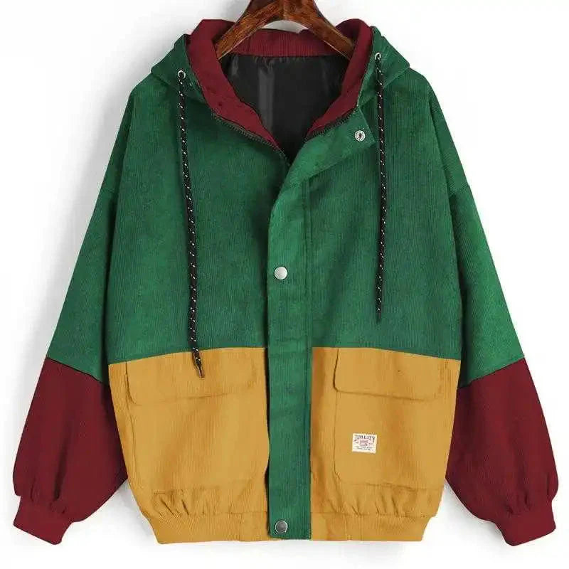 Retro Colorful Streetwear Jacket Kawaii Side