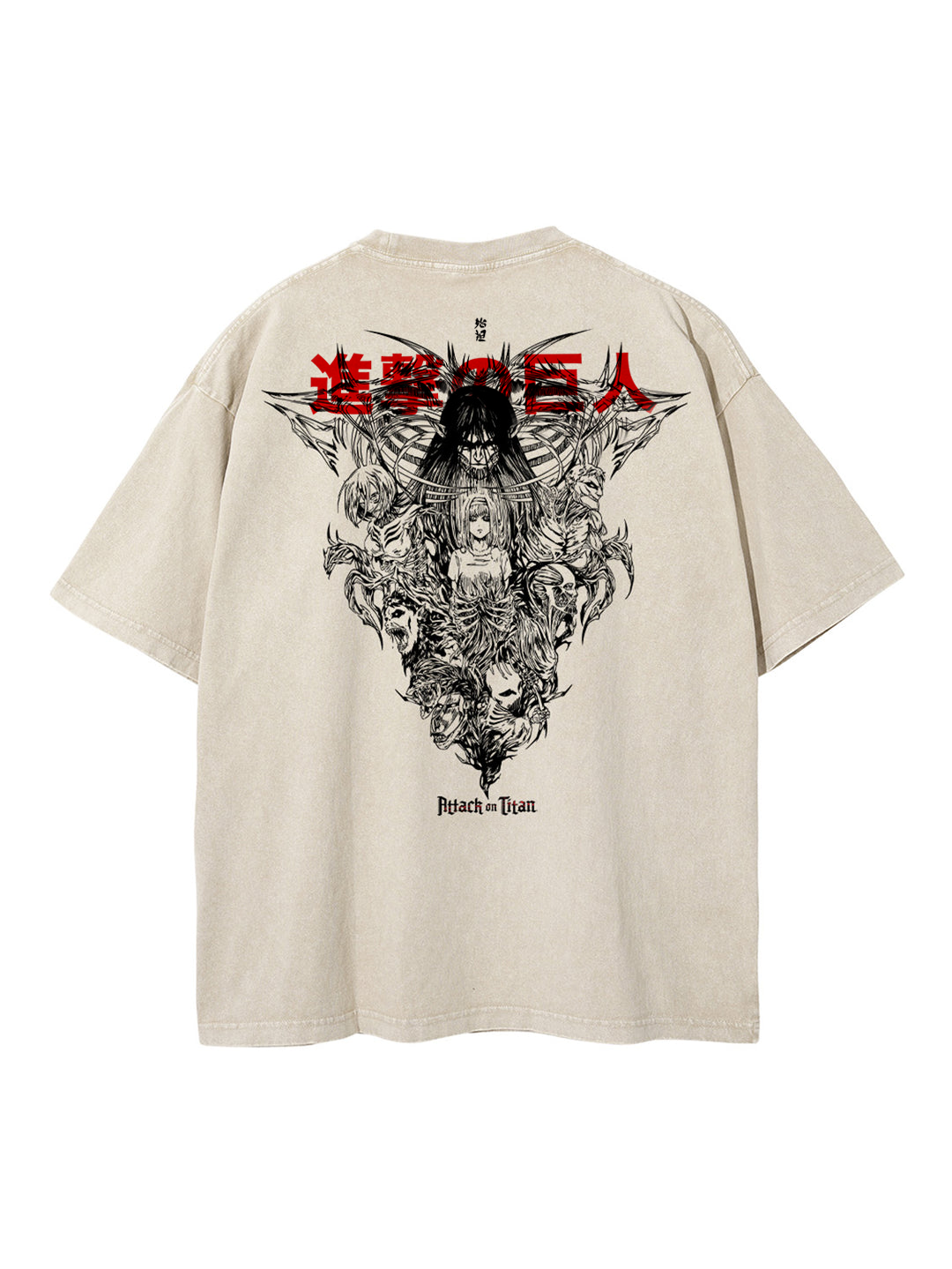 AoT 'Freedom' 2-Sided Vintage Tee Kawaii Side