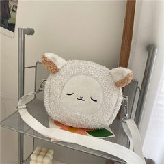 Borsa di peluche con animali Kawaii