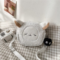 Borsa di peluche con animali Kawaii