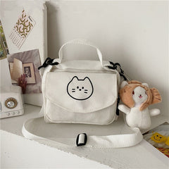 Borsa a tracolla in tela fresca Kawaii