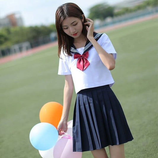 Kawaii Sailor Girl Two Piece - Shirt & Skirt S - XXXXL