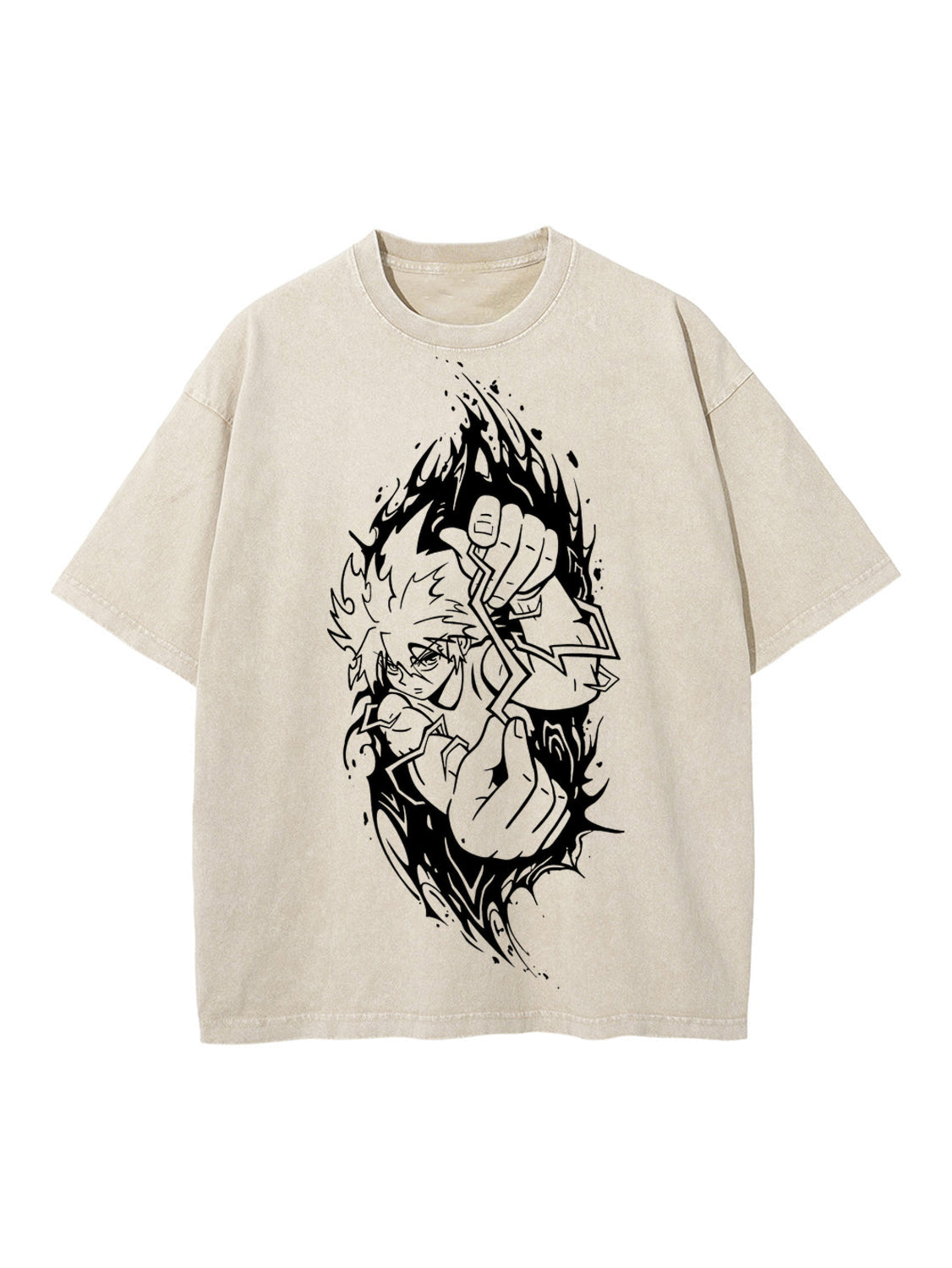 KILLUA BEIGE TEE Kawaii Side