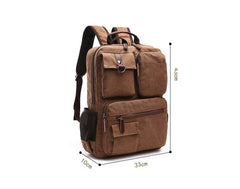 Large Canvas Laptop Backpack