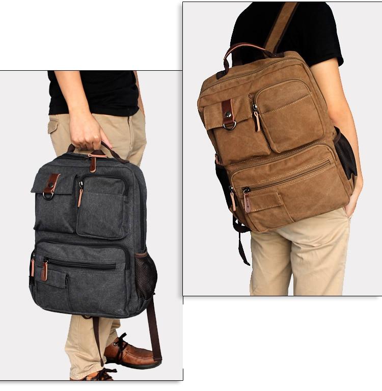 Large Canvas Laptop Backpack