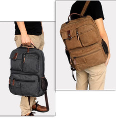 Large Canvas Laptop Backpack