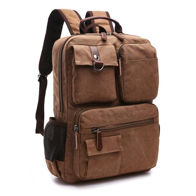 Large Canvas Laptop Backpack