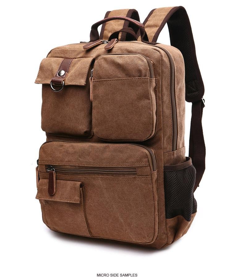 Large Canvas Laptop Backpack