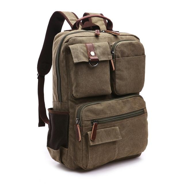 Large Canvas Laptop Backpack