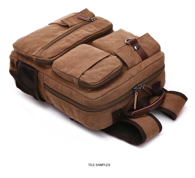 Large Canvas Laptop Backpack