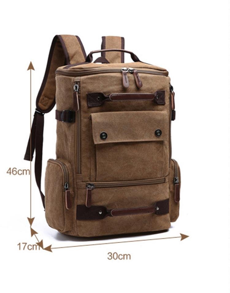 Large Vintage Canvas Backpack