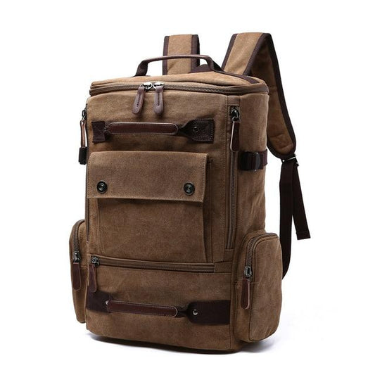 Large Vintage Canvas Backpack