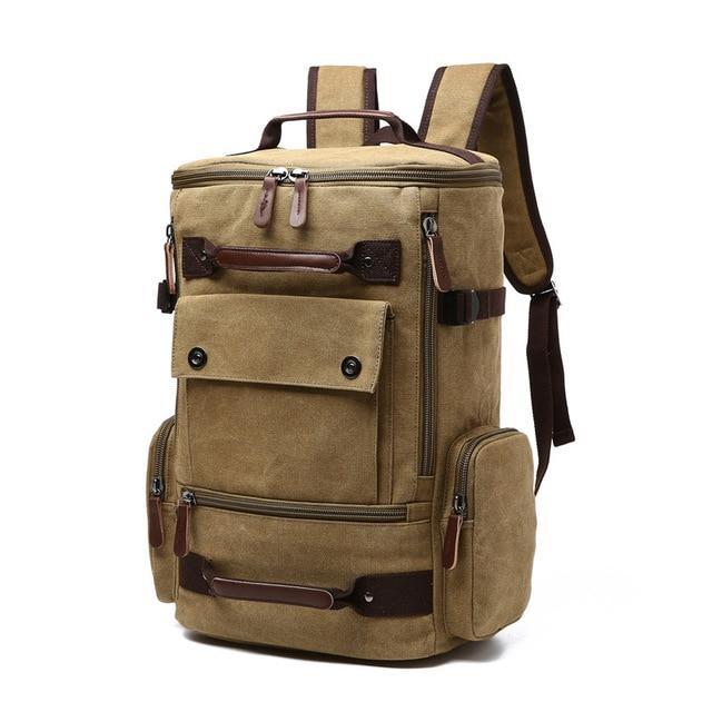 Large Vintage Canvas Backpack