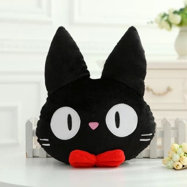 Linda Almofadas Studio Ghibli Kawaii Pelúcia GatoGeek Jiji (30cm X 27cm) 