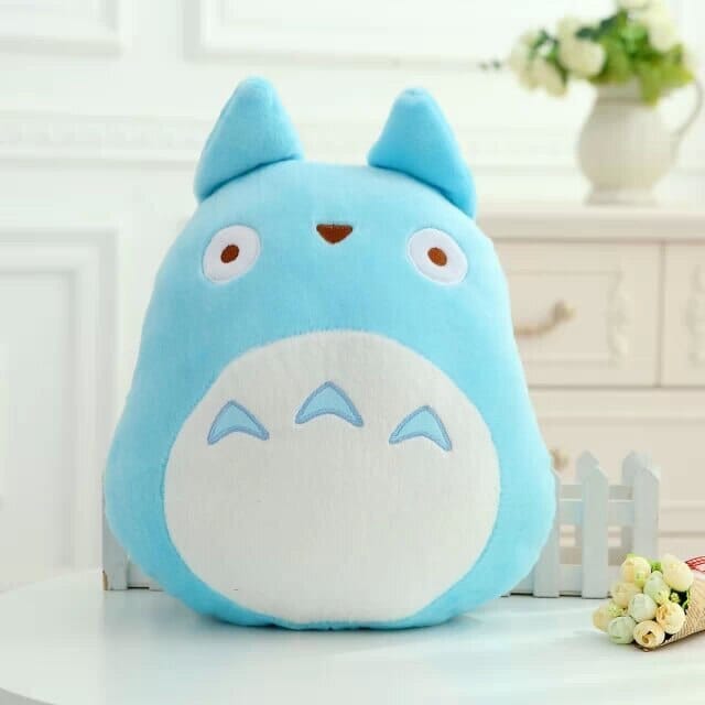 Linda Almofadas Studio Ghibli Kawaii Pelúcia GatoGeek Totor Azul 40cm X 28cm Azul 