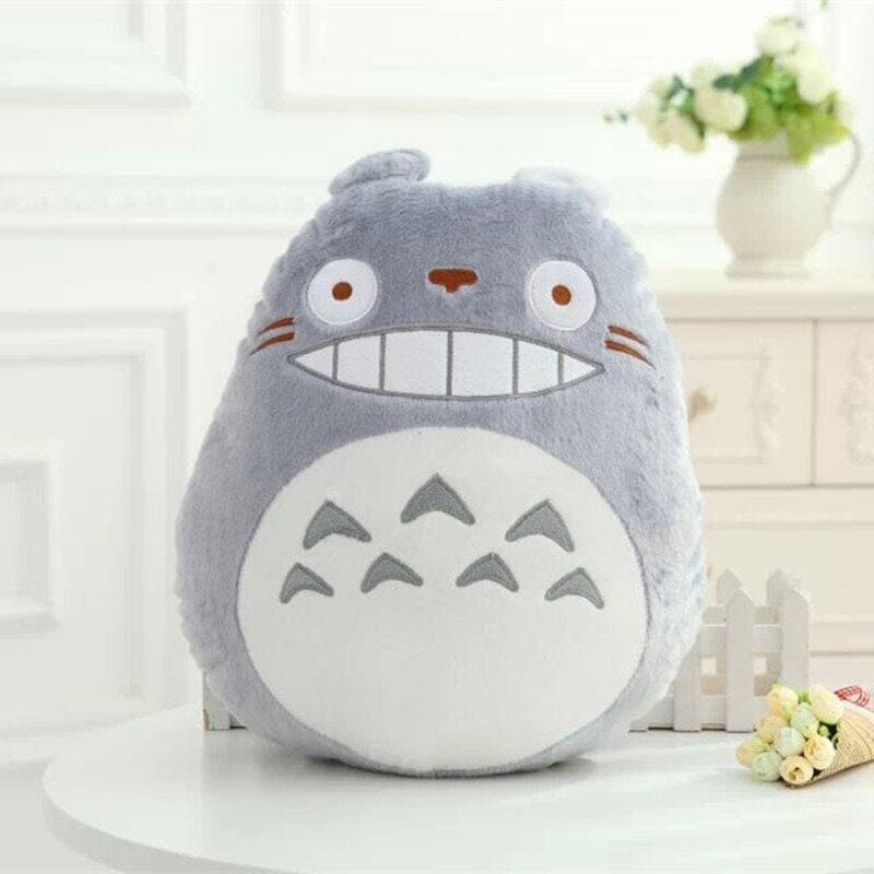 Linda Almofadas Studio Ghibli Kawaii Pelúcia GatoGeek Totoro (45cm 33cm) 