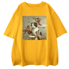 Little God Cat and Angels T-Shirt