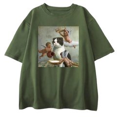 Little God Cat and Angels T-Shirt