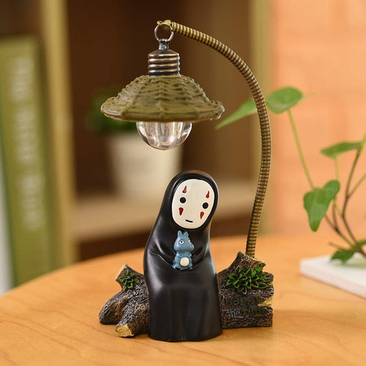 Luminária Sem Rosto Ghibli Kawaii Cozy Luminária GatoGeek 