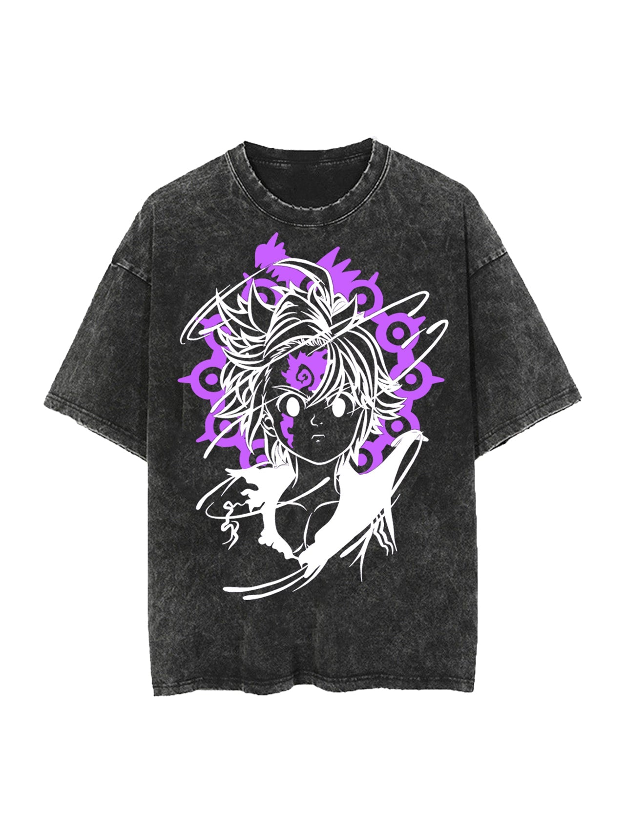 WRATH SIN MELIODAS VINTAGE OVERSIZE TEE Kawaii Side