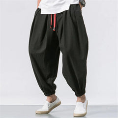 Pantaloni ondulati in stile orientale