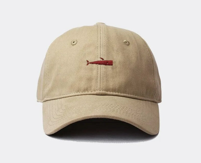 New Casual Men Embroidered Baseball Caps Korean Simple Fish Embroidery Women Hip Hop Cap Summer Breathable Adjustable Sun Hat GatoGeek Khaki 56-60cm 