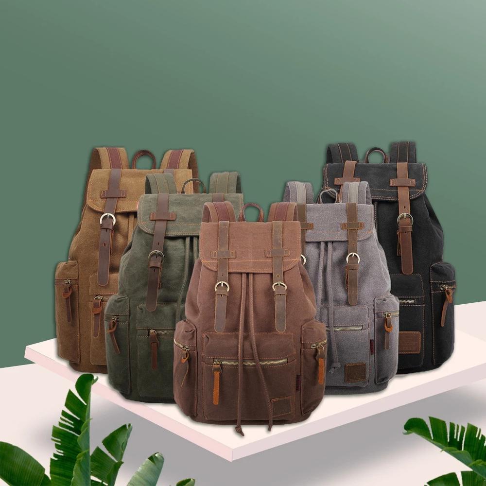 Rugged Vintage Canvas Backpack