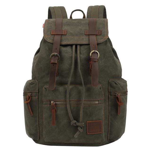 Rugged Vintage Canvas Backpack