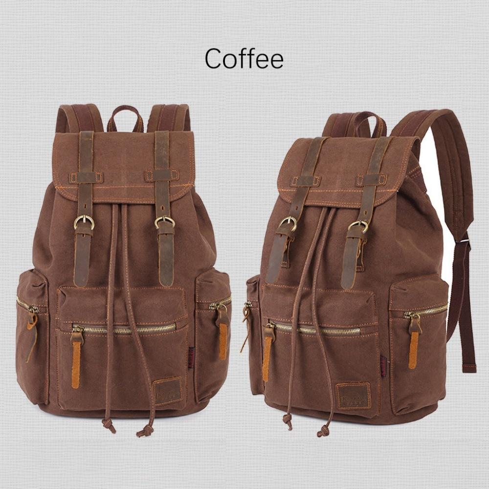 Rugged Vintage Canvas Backpack