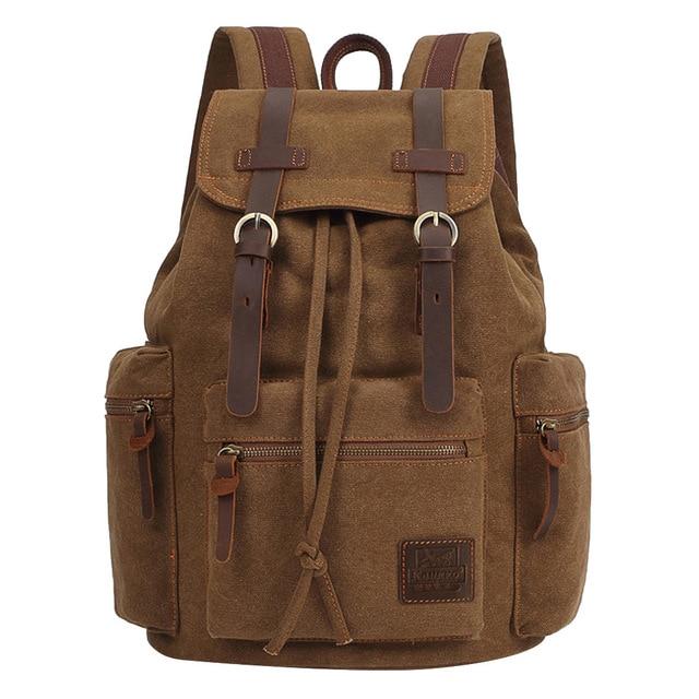 Rugged Vintage Canvas Backpack