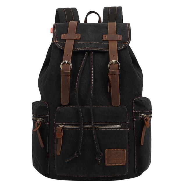 Rugged Vintage Canvas Backpack