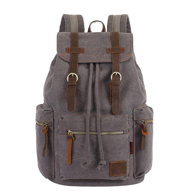 Rugged Vintage Canvas Backpack