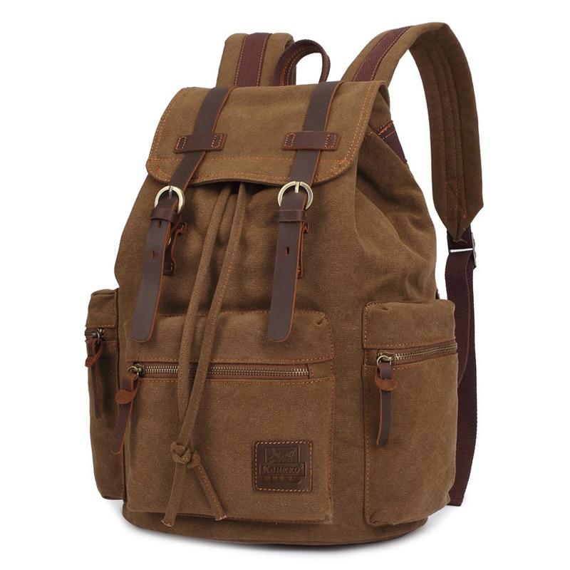 Rugged Vintage Canvas Backpack