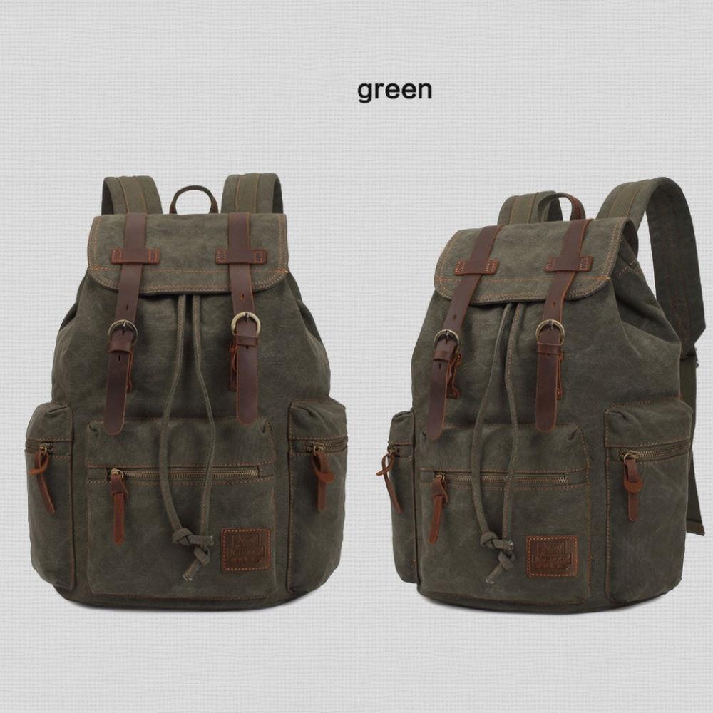 Rugged Vintage Canvas Backpack