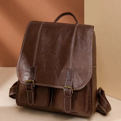 Soft Faux Leather Vintage Backpack