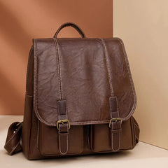 Soft Faux Leather Vintage Backpack