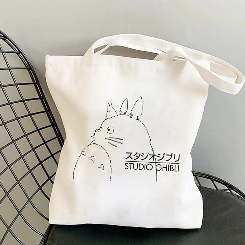 Studio Ghibli Women shopping bag Cartoon eco reusable Female Tote Bag College handbag Retro Large Ladies Shoulder Shopper Bag 0 GatoGeek 