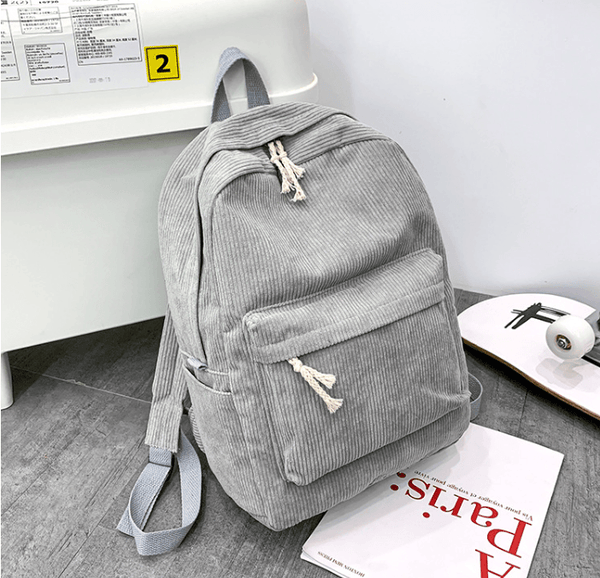 'The Corduroy' - Striped Corduroy Backpack