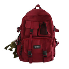 Triple-Pocket Waterproof School Backpack