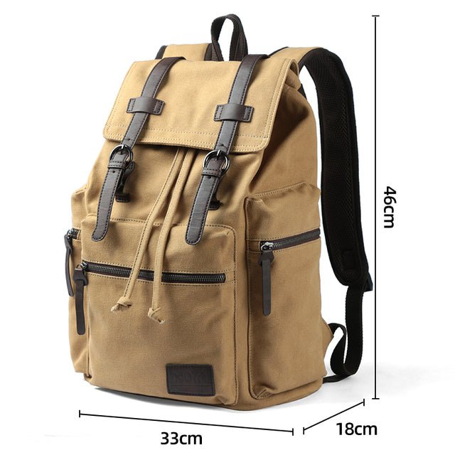 Vintage Canvas 15.6" Laptop Backpack