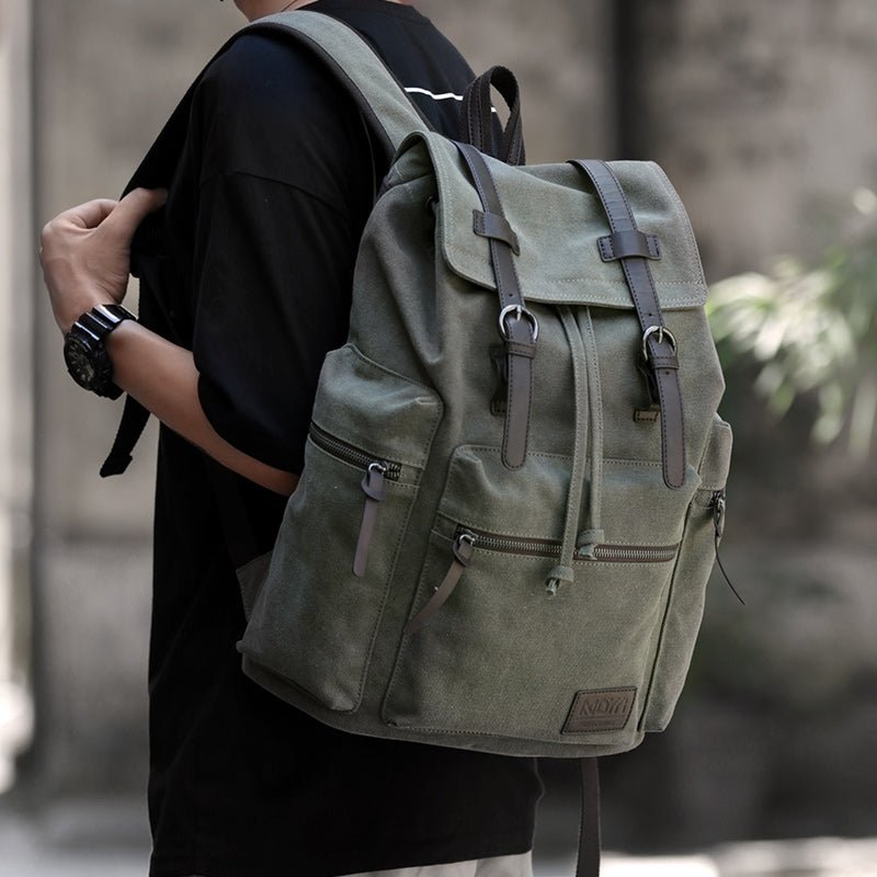 Vintage Canvas 15.6" Laptop Backpack