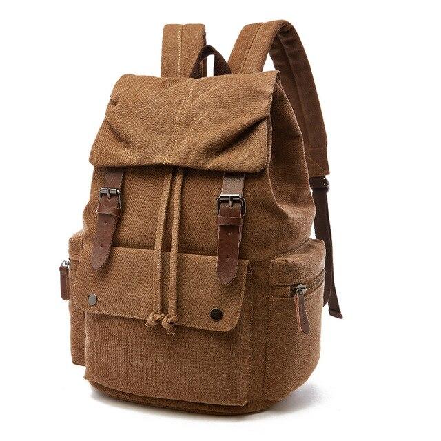 Vintage Large Canvas Backpack