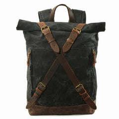 Vintage Oil Wax Canvas Backpack