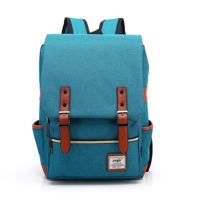 Vintage Oxford Travel Laptop Backpack