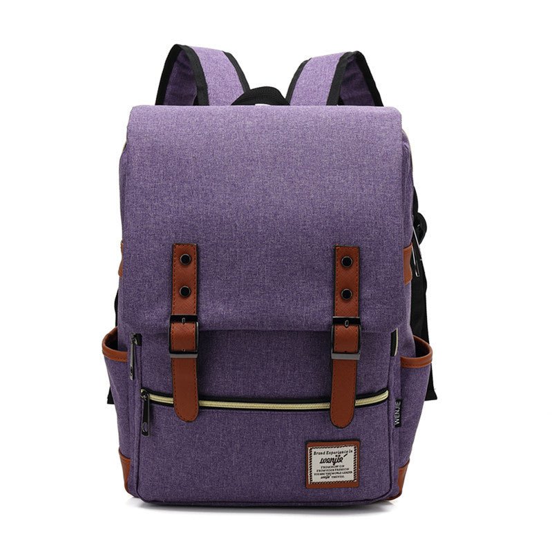 Vintage Oxford Travel Laptop Backpack