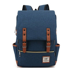 Vintage Oxford Travel Laptop Backpack