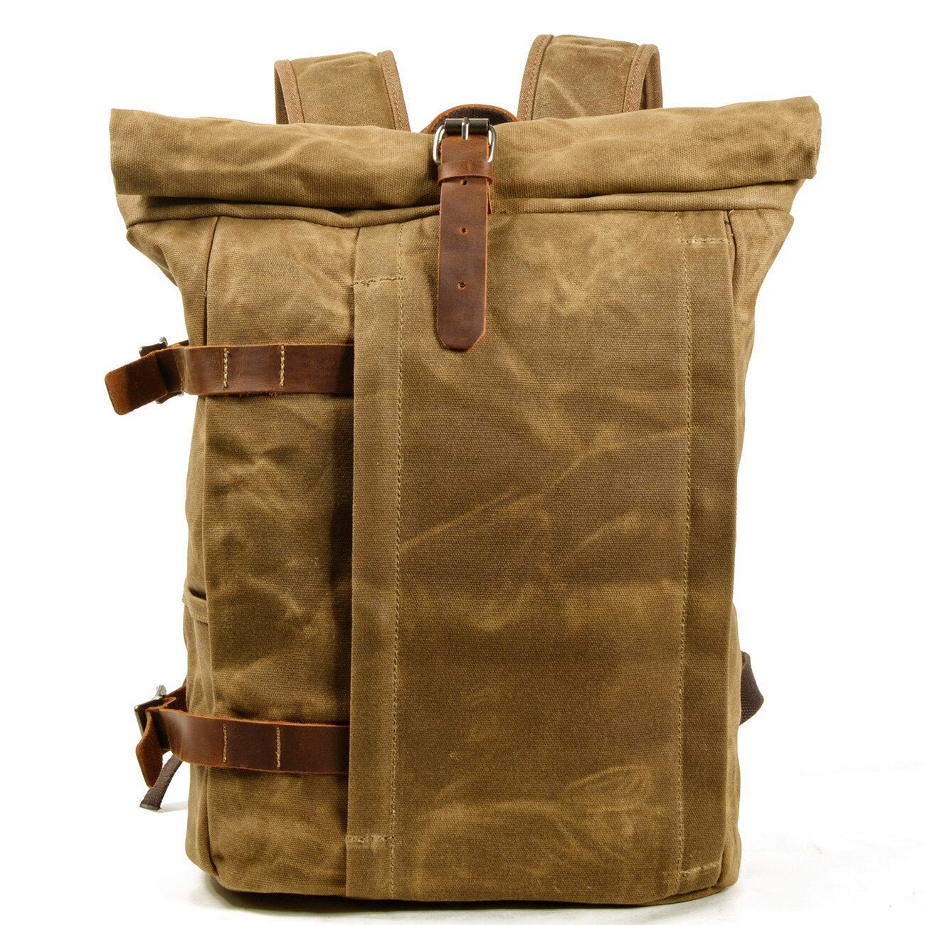 Vintage Waxed Canvas Rolltop Backpack